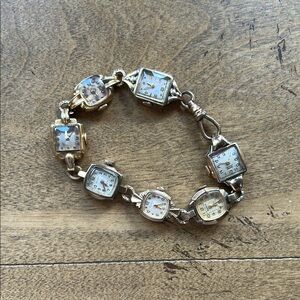 Funky Bracelet made with VINTAGE watches.